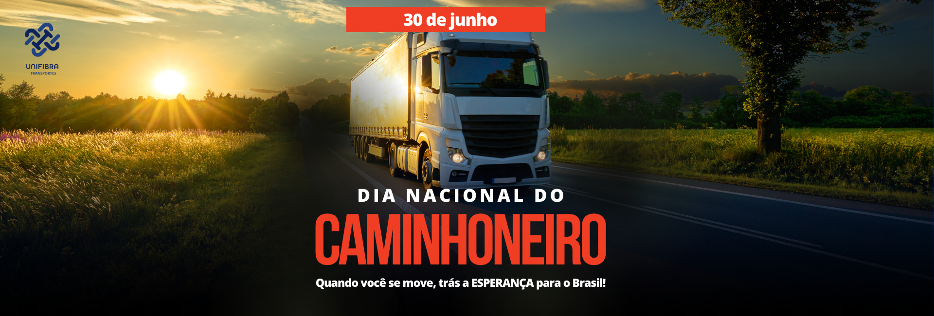 Post instagram dia do caminhoneiro simples preto (1920 x 650 px)