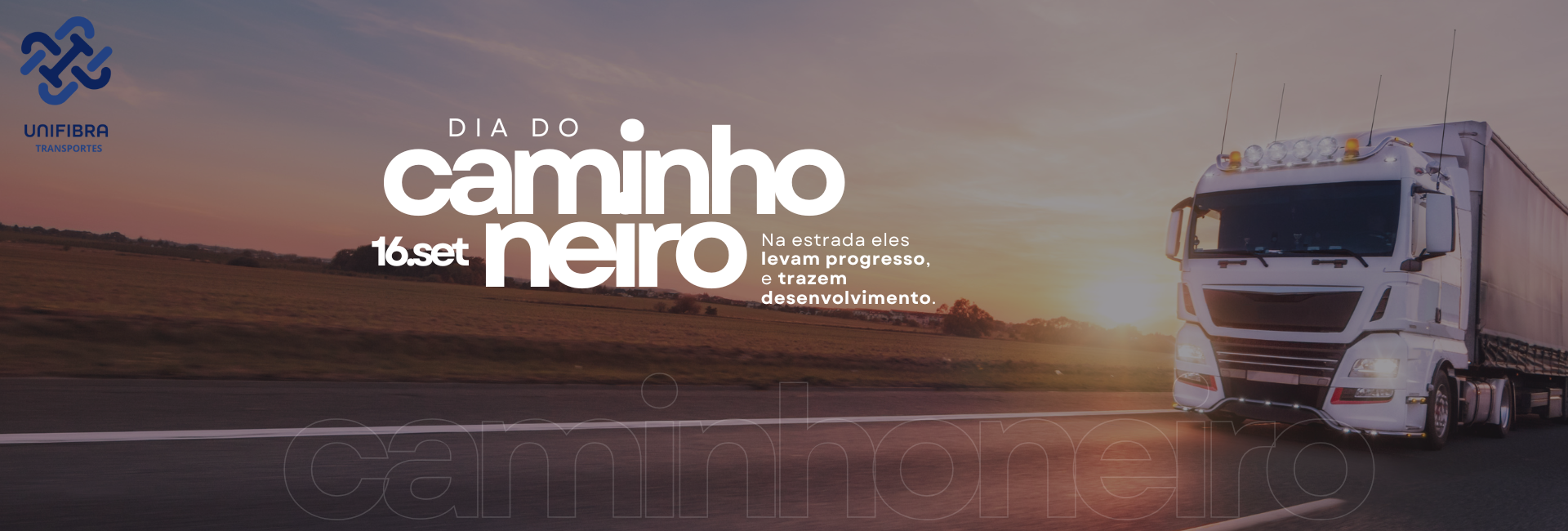 Post do Instagram dia do caminhoneiro homenagem moderno preto e branco (1920 x 650 px)